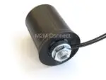 Image of the underside of 2J7724Ba antenna showing cable and physical mounting