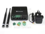 Image of Robustel R1520 and included accessories in standard pack for UK & Ireland