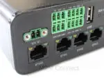 Image of the front panel and GPIO connections of Robustel R1520 Router